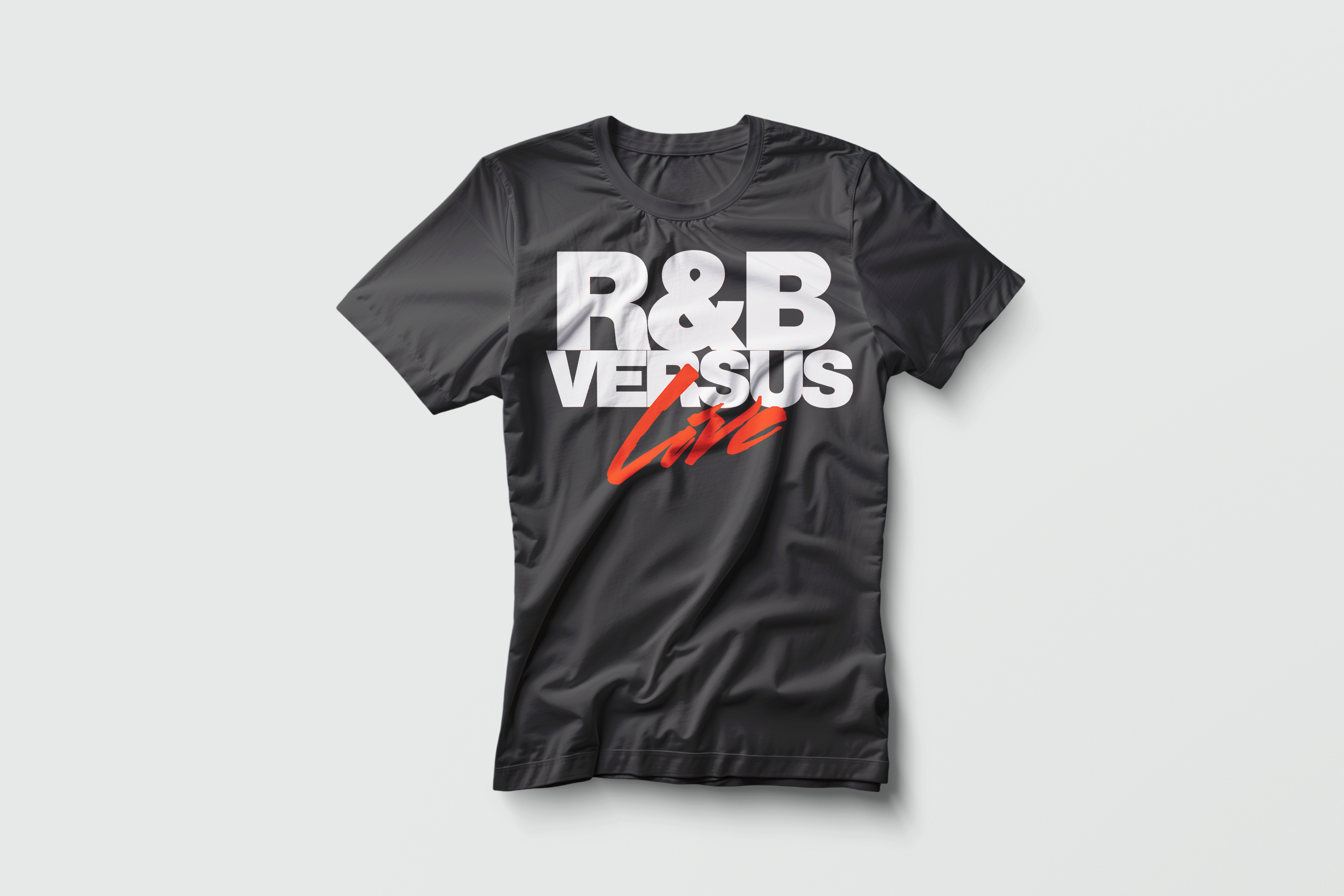 Black R&B Versus Live shirt (Vinyl Print)