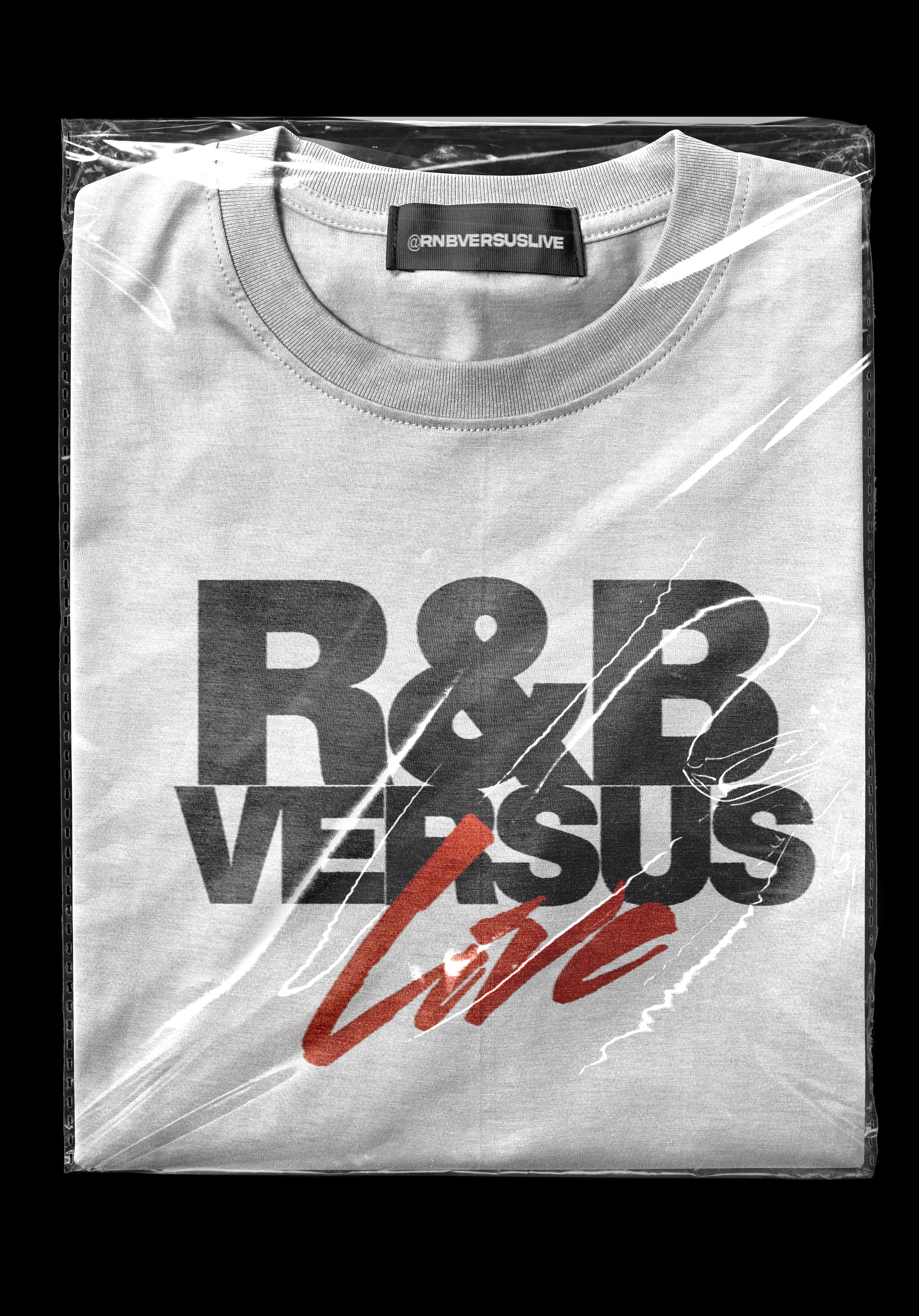 White R&B Versus Live (Embroidered shirt)