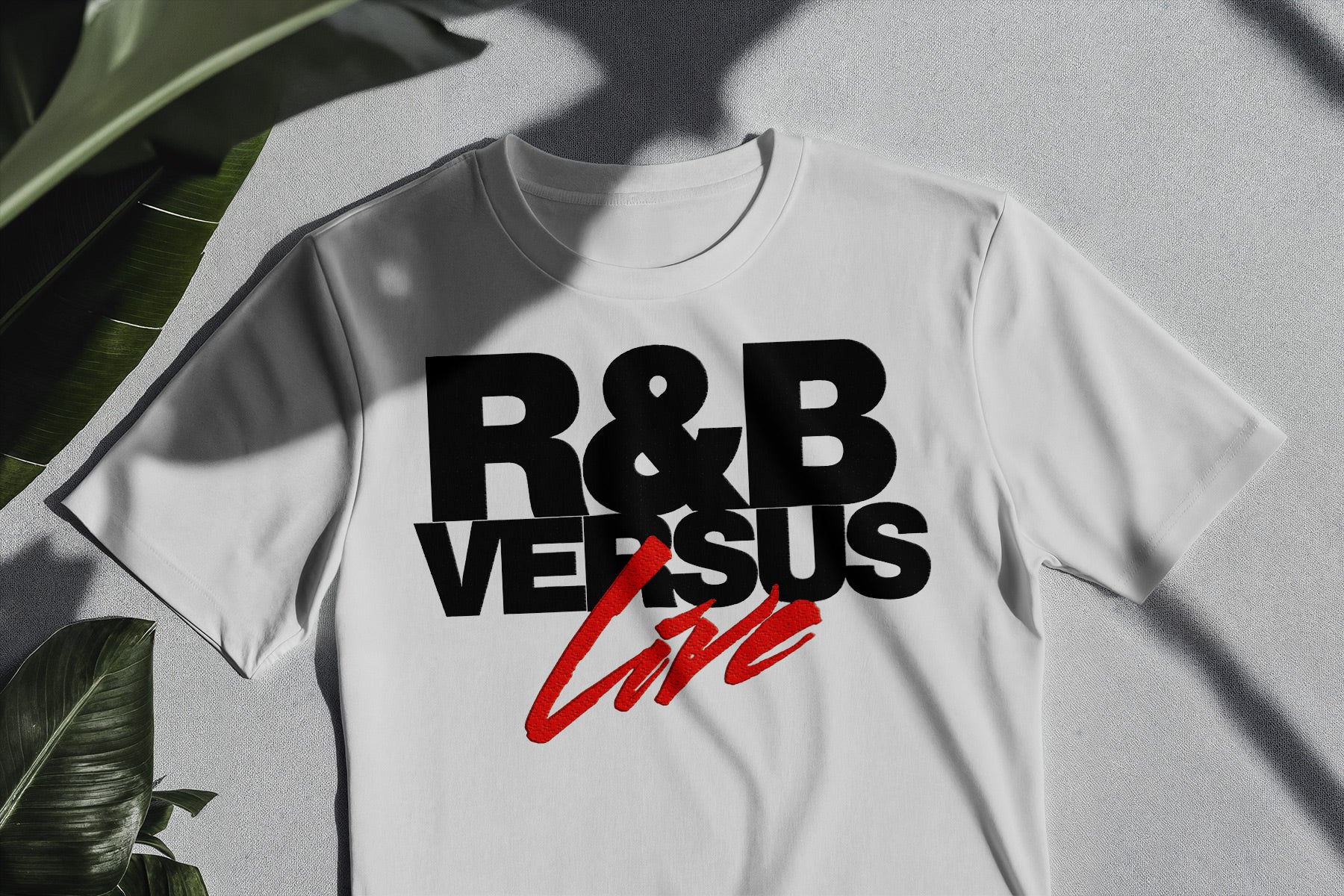 White R&B Versus Live (Embroidered shirt)